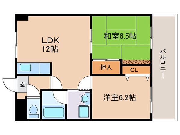 グランディ７２の物件間取画像